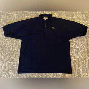 Kansas Jayhawks Vtg Boa Resort Polo Shirt Size XXL Color Navy Blue